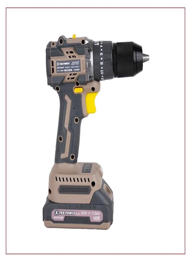 Xtra Power BRUSHLESS IMPACT DRILL 13 MM XPC-ID-01, Yellow - Image 3